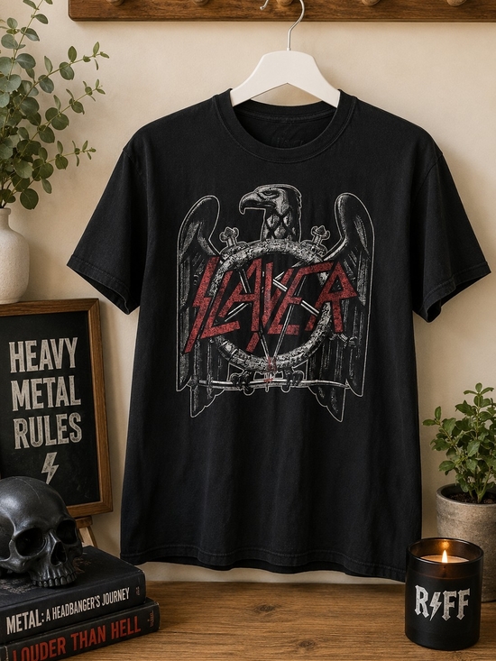 Slayer Other - Slayer Eagle Graphic Band T-Shirt Black Men's XL Heavy Metal Rock Tee